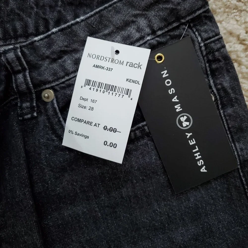 Black Ashley Mason Lace Knee Distress Kendal Jeans - Picture 9 of 13